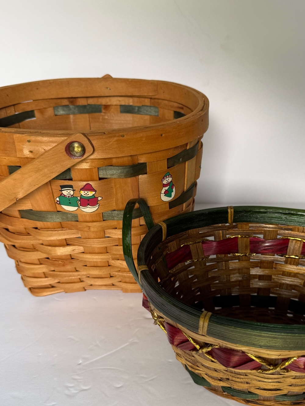 Cottagecore Christmas / Winter basket set